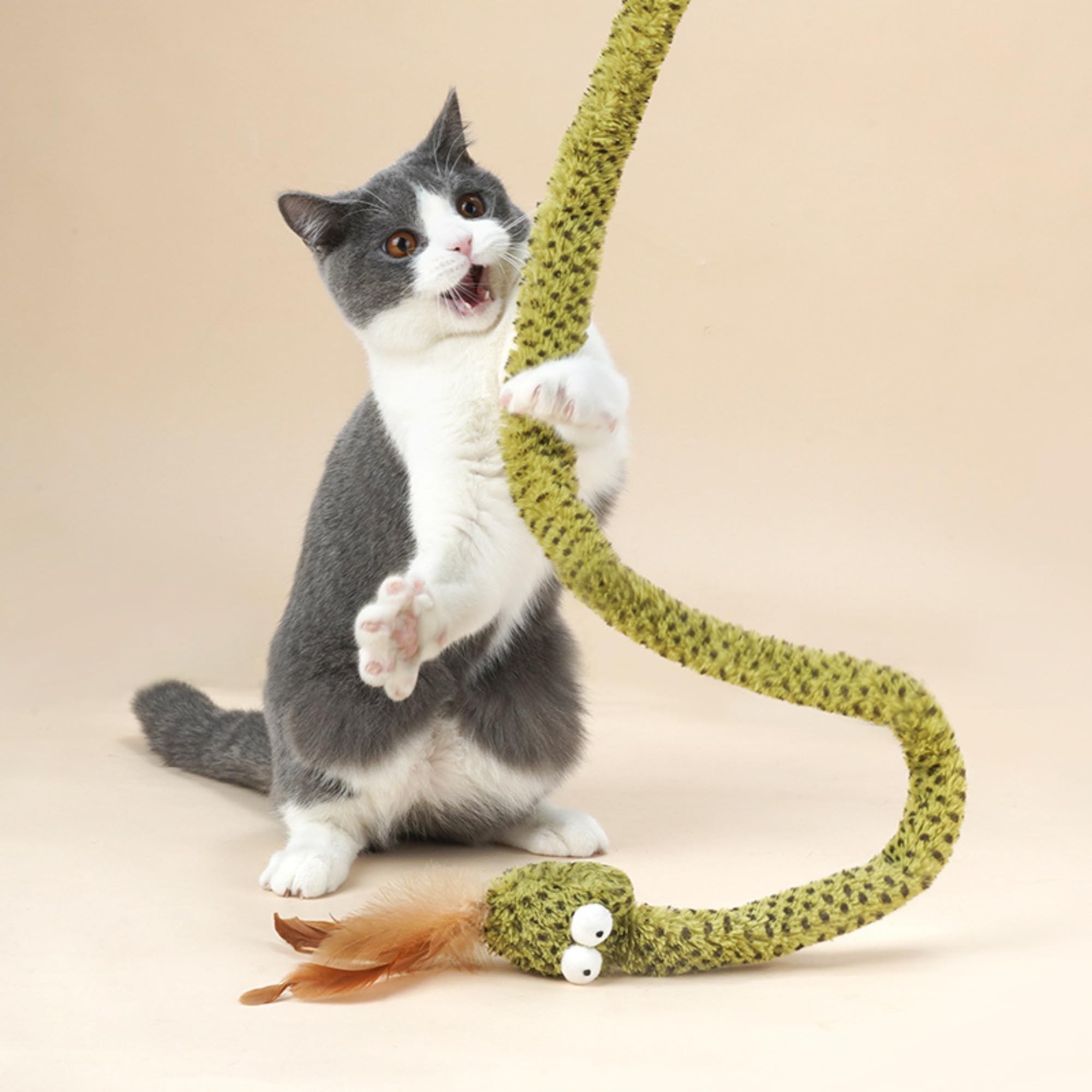 Buy ZEZE Lovely & Delicate Forest Snake Tease Cat Wand with